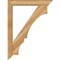 Ekena Millwork Balboa Traditional Rough Sawn Bracket w/ Offset Brace, Western Red Cedar, 6"W x 36"D x 48"H BKT0604X36X48BOA01RWR - alternate 4